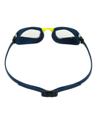 Aquasphere - Fastlane Swim Goggles - Clear Lens - Navy/Bright/Yellow - Product Back