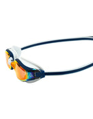 Aqasphere - Fastlane Goggles - Titanium Mirrored Lens - Navy/Red - Product Side