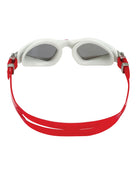 Aquasphere - Kayenne Swim Goggles - Mirrored Lens - White/Red/Silver - Product Back