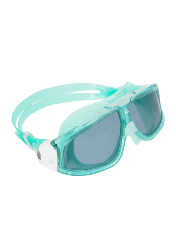 Aquashere - Seal 2.0 Mask - Tinted Lens - Mint-Green - Product Front/Right Side