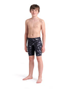 Arena - Boys Escape Swim Jammer - Black/Team - Model Front Full Body