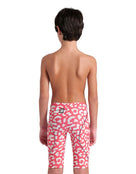 Arena - Limited Edition Boys Powerskin ST NEXT Jammer - Leopard Skin Geranium - Model Back