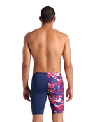 Arena - Crackle Swim Jammer - Navy/Team Red - Model Back