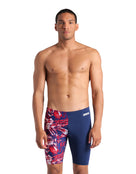 Arena - Crackle Swim Jammer - Navy/Team Red - Model Front