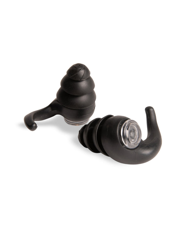 Arena - 3-Ring Form Earplug - Black - Product Side/Back