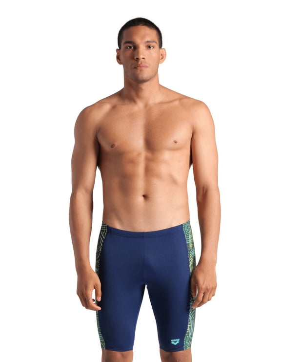 Arena - Energy Swim Jammer - Navy/Multi - Model Front