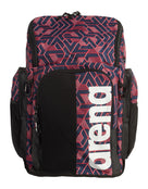 Arena - Spiky III Escape Allover Team 45L Backpack - Navy/Red- Product Front