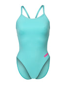 Arena - Team Challenge Solid Swimsuit - Water/Pink - Product Front