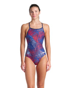 Arena - Team Energy Lightdrop Back Swimsuit - Navy/Team Red - Model Front