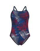 Arena - Team Energy Lightdrop Back Swimsuit - Navy/Team Red - Product Front