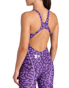 Arena - Limited Edition Powerskin ST NEXT Open Back - Leopard Skin Violet - Model Back