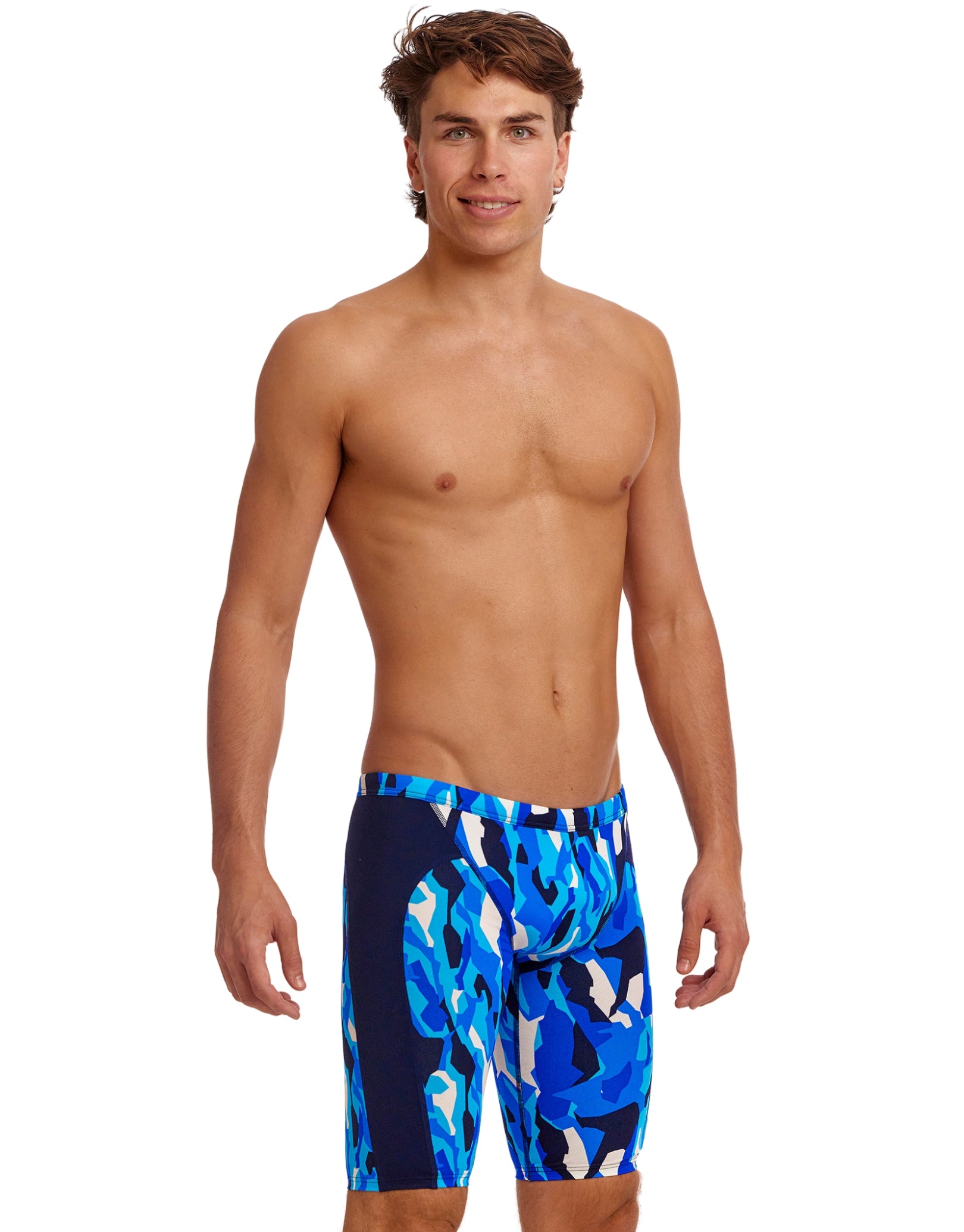 Funky Trunks Chaz Michael Swim Training Jammers - Blue | Simply Swim ...