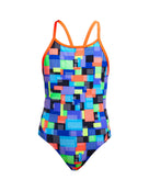 Funkita - Girls Chip Set Diamond Back Swimsuit - Multi - Product Front