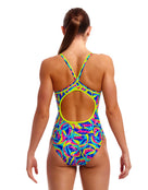 Funkita - Choppy Waters Diamond Back Swimsuit - Multi - Model Back