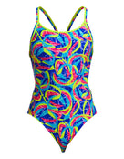 Funkita - Choppy Waters Diamond Back Swimsuit - Multi - Product Front