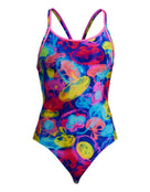 Funkita - Sting Stung Diamond Back Swimsuit - Blue/Multi - Product Front