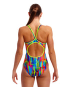 Funkita - The Glitch Diamond Back Swimsuit - Multi - Model Back