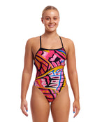 Funkita - Love Flies Strapped In Swimsuit - Multi - Model Front