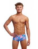 Boys Bundjalung Blue Sidewinder Swim Trunks - Blue/Pink