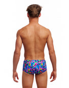 Funky Trunks - Boys Funk & Blues Sidewinder Swim Trunks - Model Back