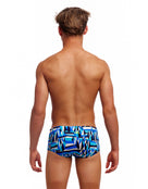 Funky Trunks - Boys Polar Caps Sidewinder Swim Trunks - Blue - Model Back