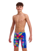 Funky Trunks - Boys Sting Stung Swim Training Jammer - Multi - Model Side