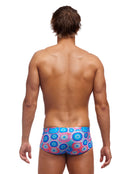 Funky Trunks - Mens Bundjalung Blue Sidewinder Trunks - Blue - Model Back