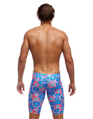 Funky Trunks - Mens Bundjalung Blue Swim Training Jammers - Blue/Pink - Model Back