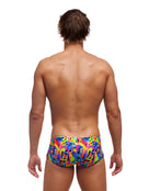 Funky Trunks - Mens Colour Funk Sidewinder Trunks - Blue - Model Back