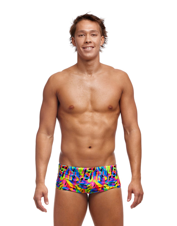 Funky Trunks - Mens Colour Funk Sidewinder Trunks - Blue - Model Front