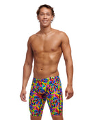 Funky Trunks - Mens Colour Funk Swim Training Jammers - Multi - Model Front/Side