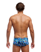 Funky Trunks - Mens Polar Caps Sidewinder Trunks - Blue - Model Back