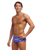 Funky Trunks - Mens Warp Tour Sidewinder Trunks - Blue - Model Front/Side