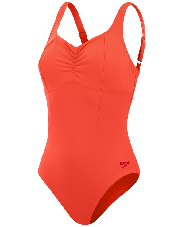 Speedo Shaping AquaNite Swimsuit - Red | Simply Swim | Simply Swim UK