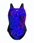 Speedo - Allover Digital Recordbreaker Swimsuit - Blue/Black - Product Front