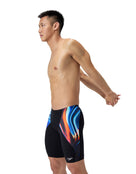 Allover Digital V-Cut Swim Jammer - Black/Multi