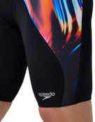 Allover Digital V-Cut Swim Jammer - Black/Multi