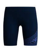 Speedo Boys Medley Logo Swim Jammer - Navy/Blue - Product Front