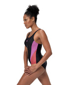 Speedo - Colourblock 2.0 Swimsuit - Black/Pink - Model Side