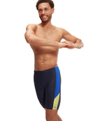 Speedo - Dive Splice Swim Jammer - Navy/Blue - Model Front/Side