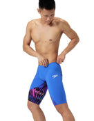 Speedo - Mens Fastskin LZR Ignite Swim Jammer - Blue/Multi - Model Side