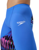 Speedo - Mens Fastskin LZR Ignite Swim Jammer - Blue/Multi - Model Side Close Up