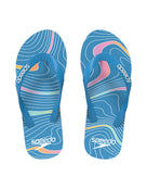 Speedo - Mens Printed Flip Flop - Blue/Multi - Product Front