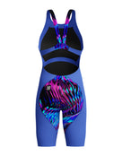 Speedo - Girls Fastskin LZR Ignite Kneeskin - Blue/Multi - Product Back