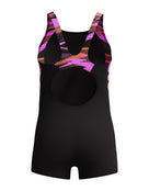 Speedo - Girls Hyperboom Splice Legsuit - Black/Purple - Product Back