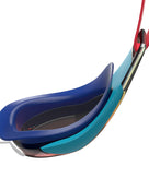 Speedo - Junior Fastskin Hyper Elite Mirror Swim Goggle - Red/Blue - Product Frame