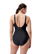 Speedo - Shaping Cross Knot Swimsuit - Black - Model Back