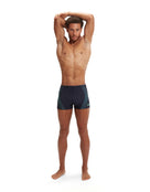 Speedo - Tech Print Aquashort - Navy/Green - Model Front Full Body