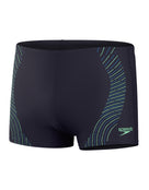 Speedo - Tech Print Aquashort - Navy/Green - Product Front