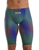 TYR - Men's Avictor 2.0 Luminis Jammer - Electric Lime - Model Front Close Up